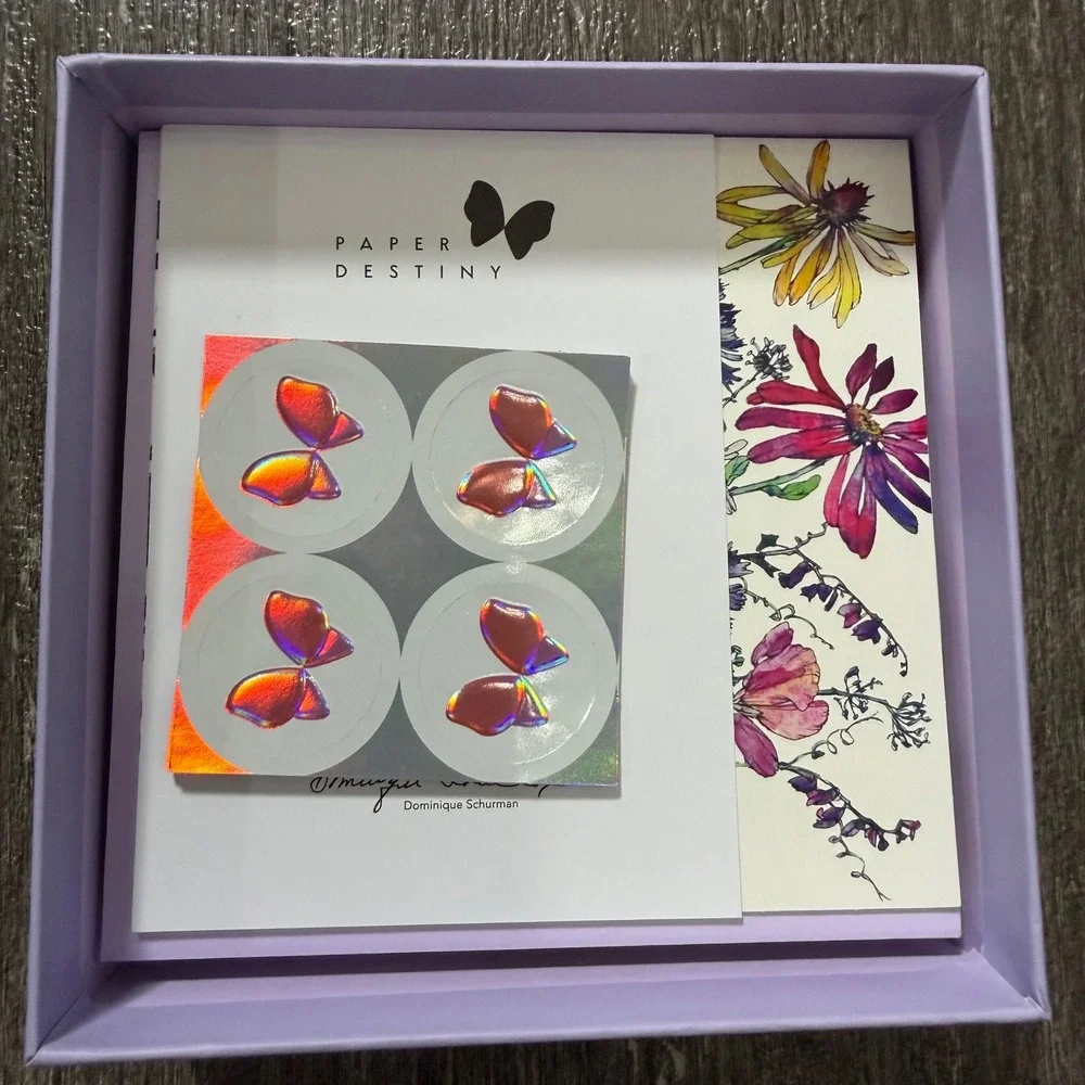 Paper‎ Destiny Note Card Set Unisex OS Multicolor Floral Wildflower 20ct Boxed
